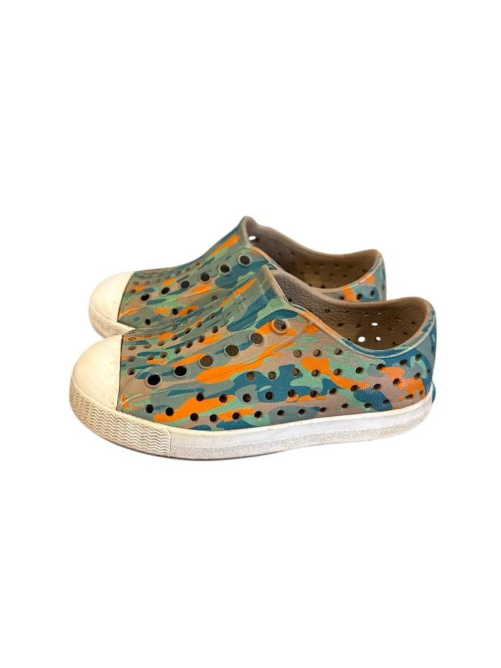 Native Shoes Jefferson Water Friendly Slip-On Sneaker Toddler Size 7 Camo Green